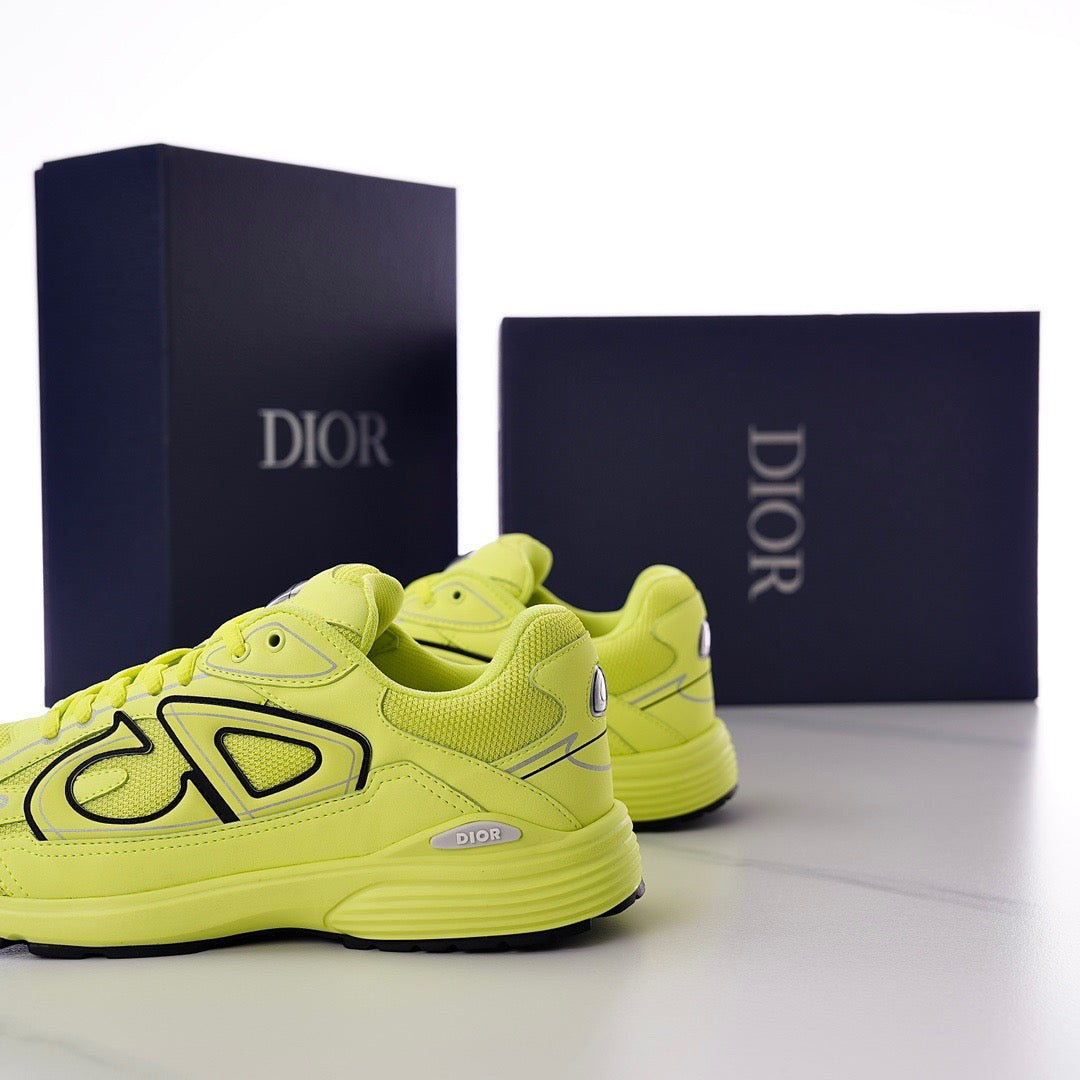 DOR B30 Yellow Mesh and Technical Fabric Sneakers -117 - sneakerhillcom