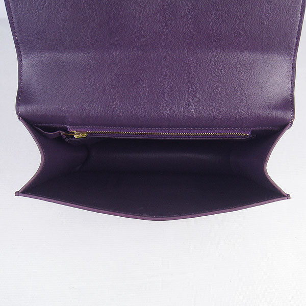 Constance Cowskin Leather Bag H017 purple golden Kilta bags