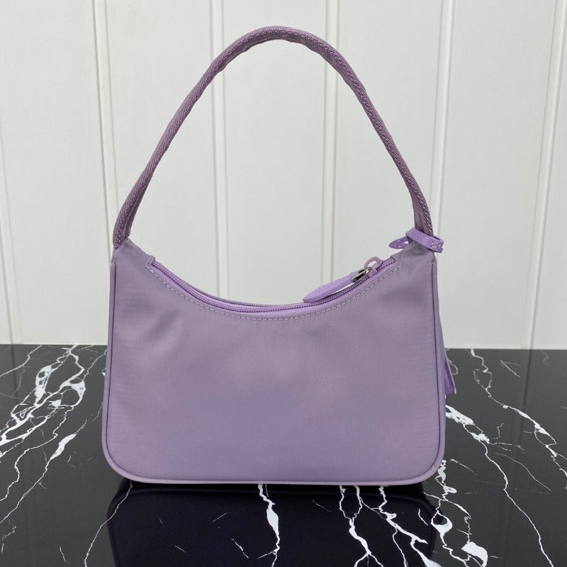 Sneakerhill - Vintage Nylon Hobo Bag Lilac - sneakerhillcom