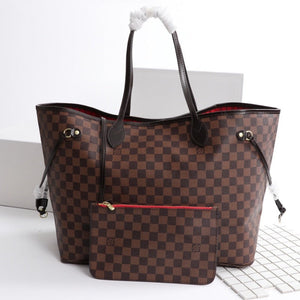 Sneakerhill - Neverfull MM Canvas Bag Brown - sneakerhillcom