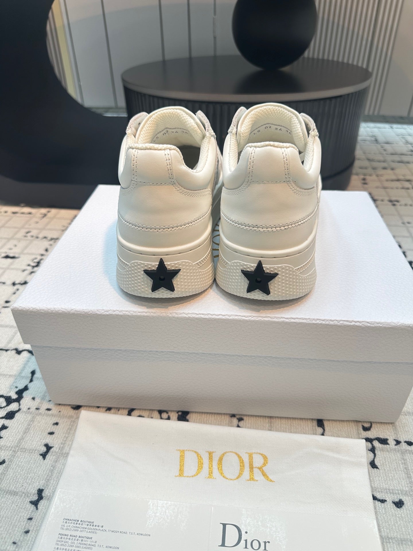 DOR Star Platform Sneaker White Calfskin and Suede-161 - sneakerhillcom