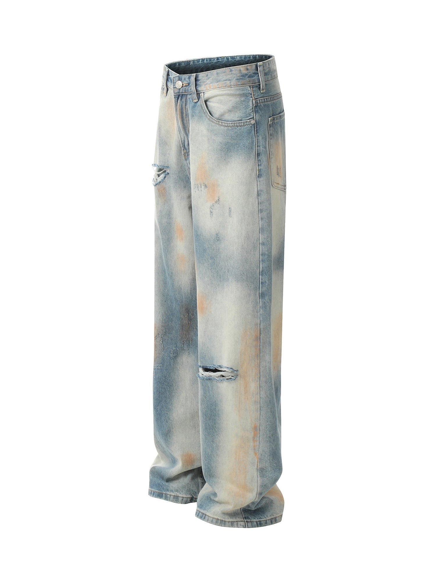 Sneakerhill Distressed Street Hip-Hop Jeans - sneakerhillcom