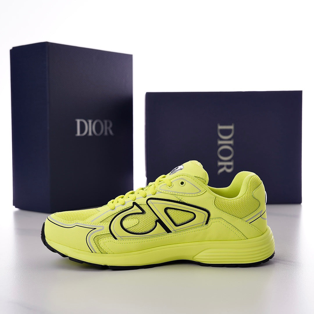 DOR B30 Yellow Mesh and Technical Fabric Sneakers -117 - sneakerhillcom