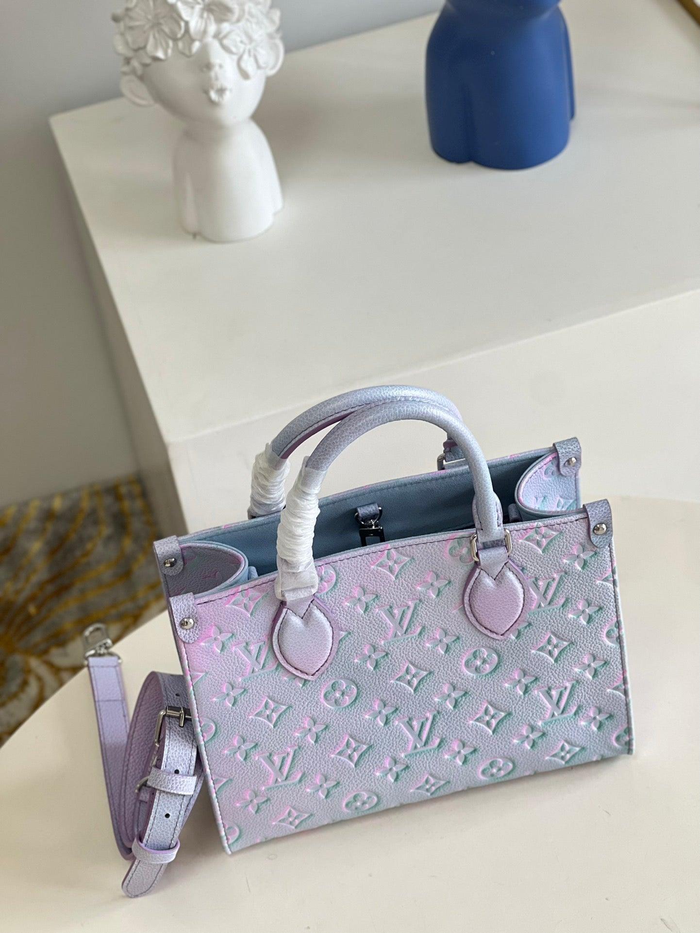 LV Onthego Tote 1968 Sac Plat Monogram Empreinte M46168 - sneakerhillcom