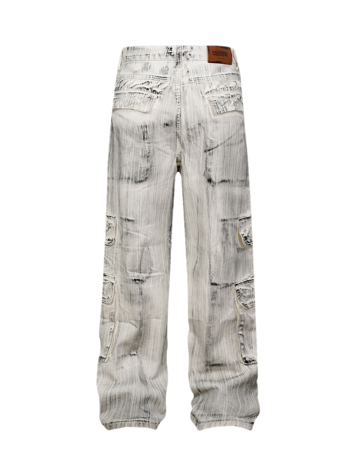 Sneakerhill Multi Pocket Cargo Jeans - sneakerhillcom