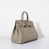 Birkin Bag Epsom Leather Grey Gold - sneakerlandnet