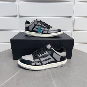 AMR Skel Top Low Grey and Black Sneakers-152 - sneakerhillcom