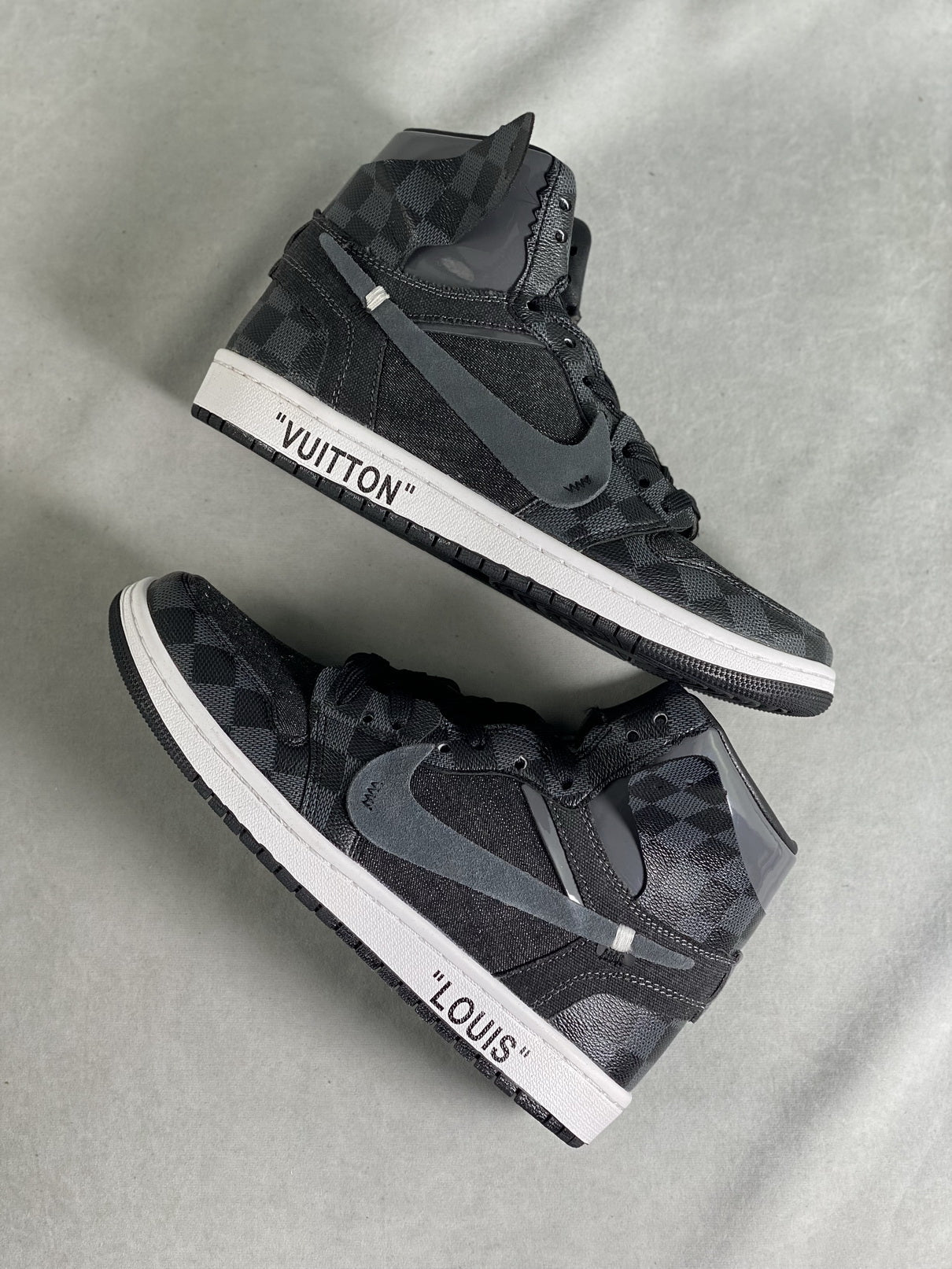 Custom Air Jordan 1 x LV Logo - sneakerlandnet