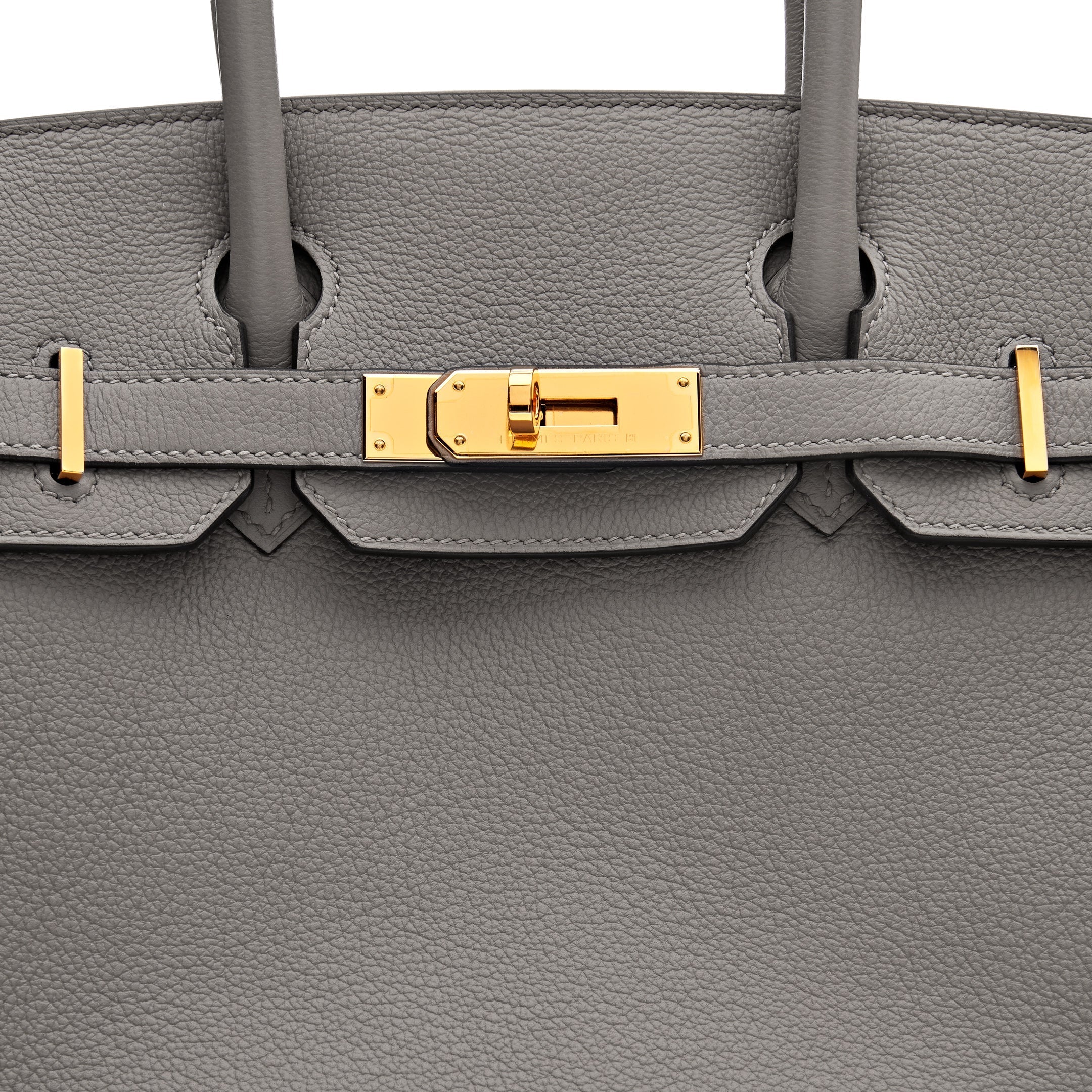 HMS Birkin 30 Gris Togo Leather Gold Hardware - sneakerhillcom