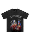 Sneakerhill Washed Distressed Print T-shirt SP2408234SB3