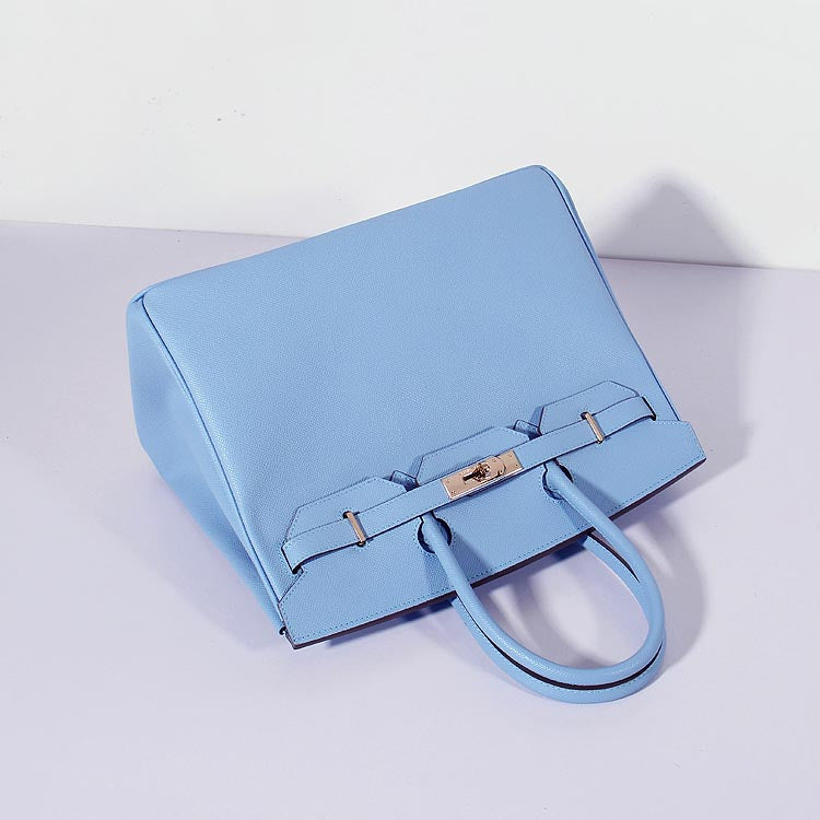 Birkin Bag Epsom Leather Light Blue Gold - sneakerlandnet