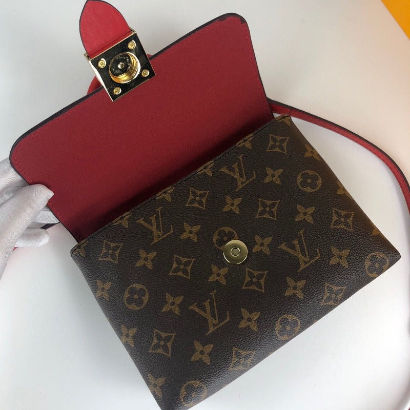 Sneakerhill - Locky Bb Lona Monogram Bag Red - sneakerhillcom