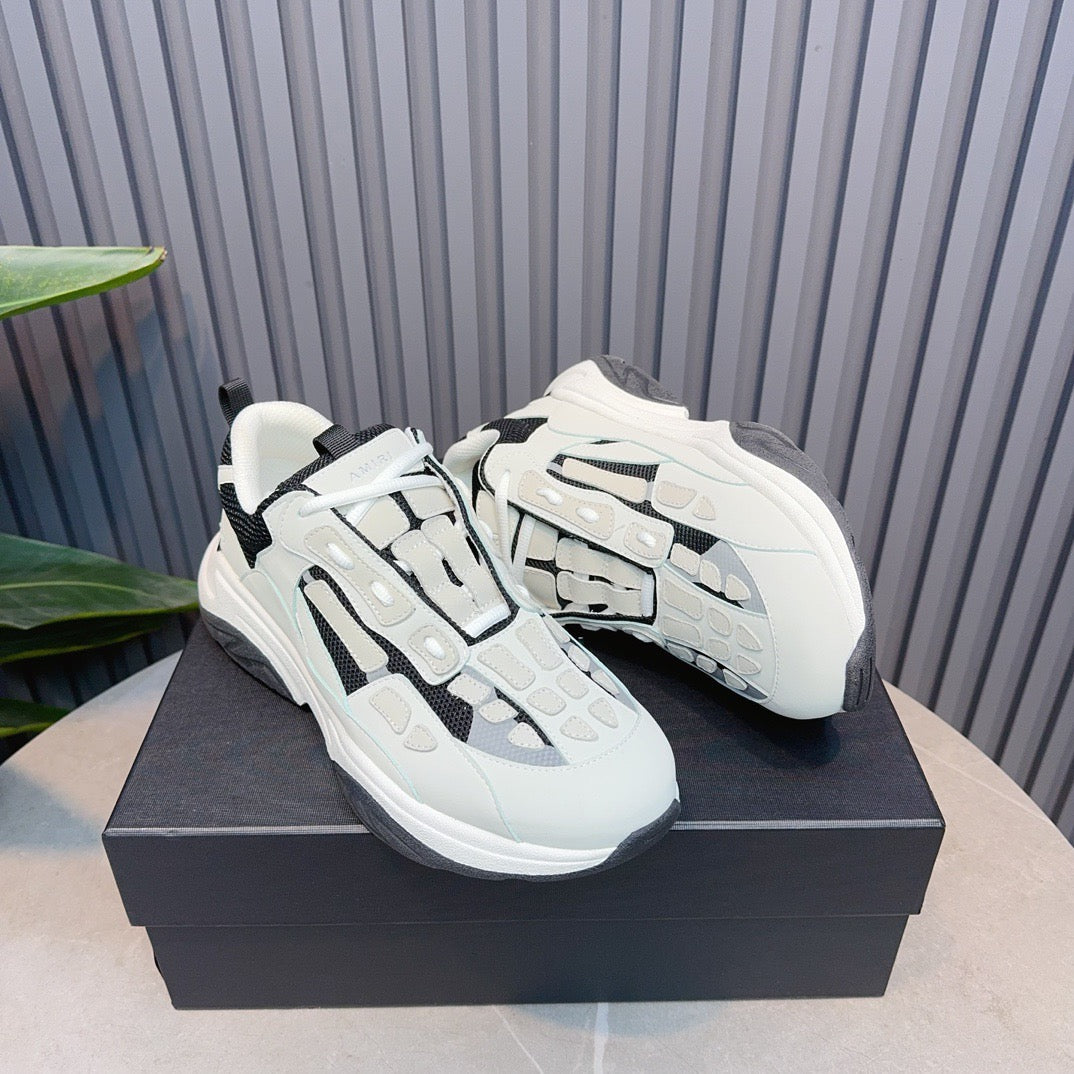 AMR Bone Runner White Sneakers -061 - sneakerhillcom