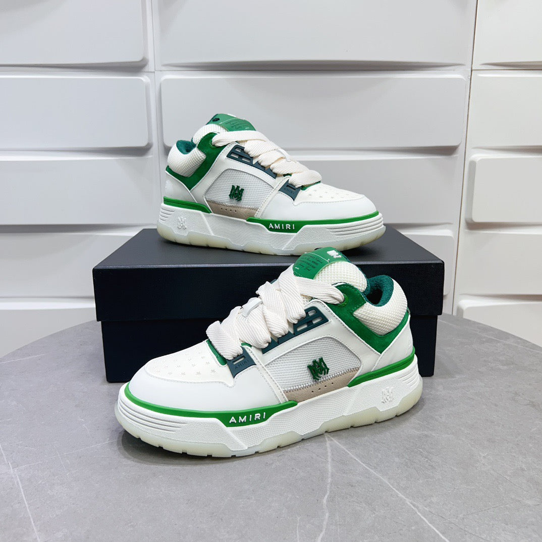 AMR MA-1 White and Green Sneakers-128 - sneakerhillcom