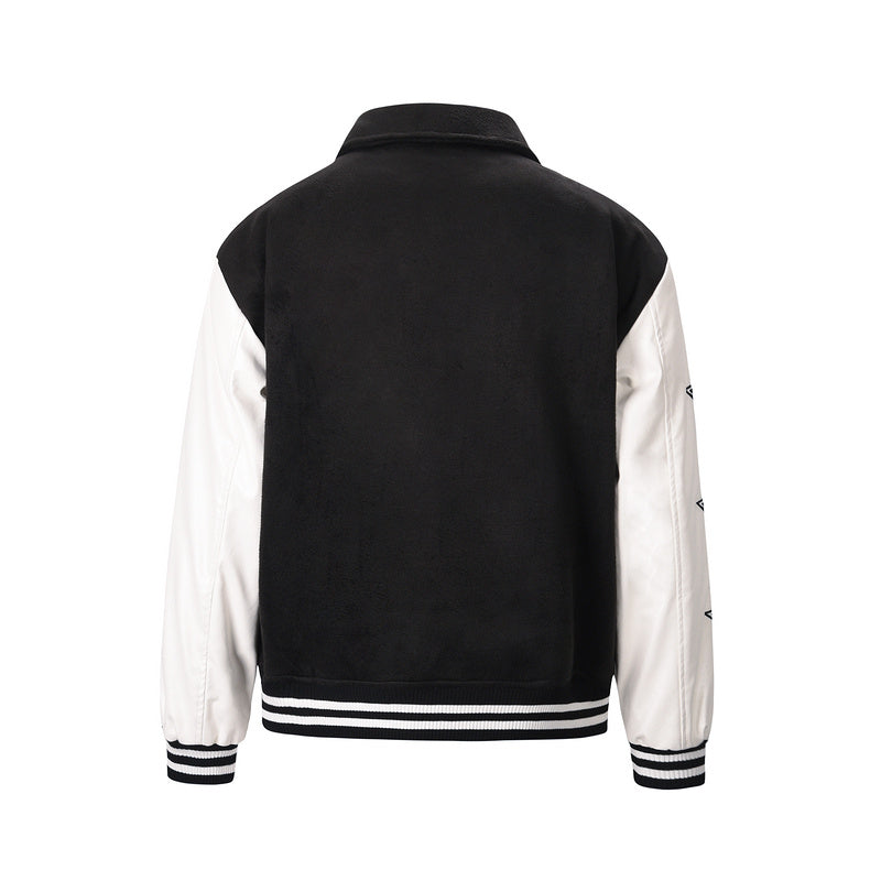 Sneakerhill Collar Bomber Jacket - Raven Black - sneakerhillcom