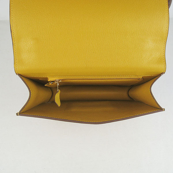 Constance Cowskin Leather Bag H017 yellow golden Kilta bags