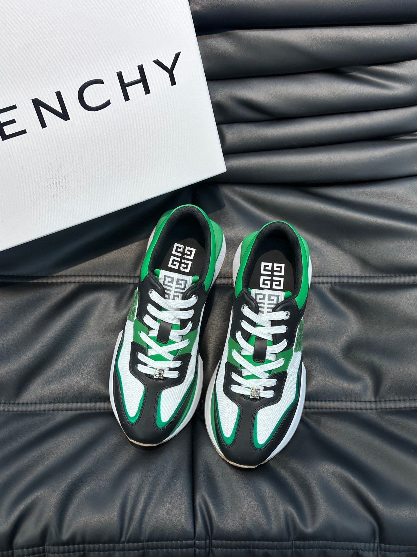 GVC Black and Green Sneakers-010 - sneakerhillcom