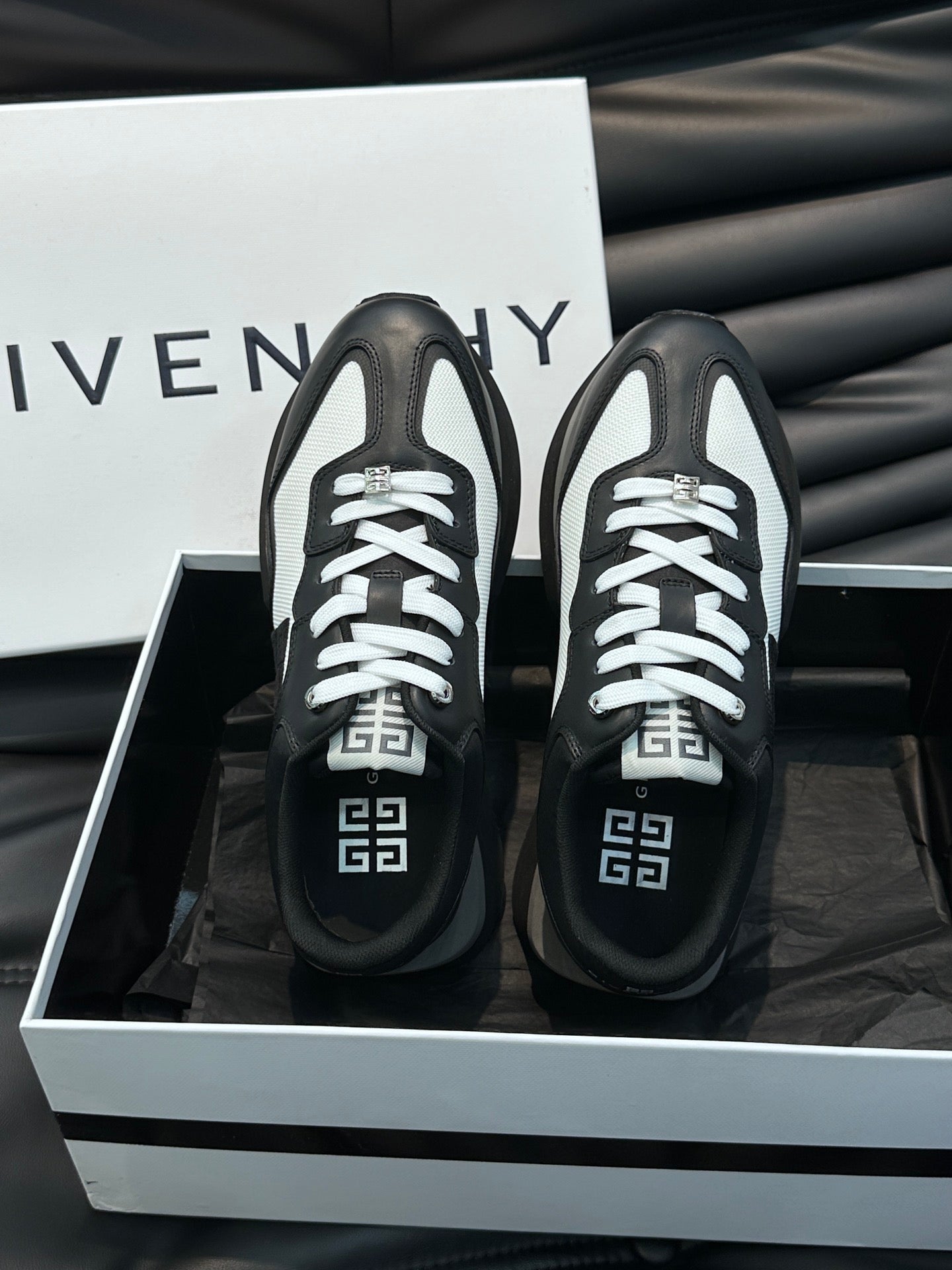 GVC Black and White Sneakers-015 - sneakerhillcom