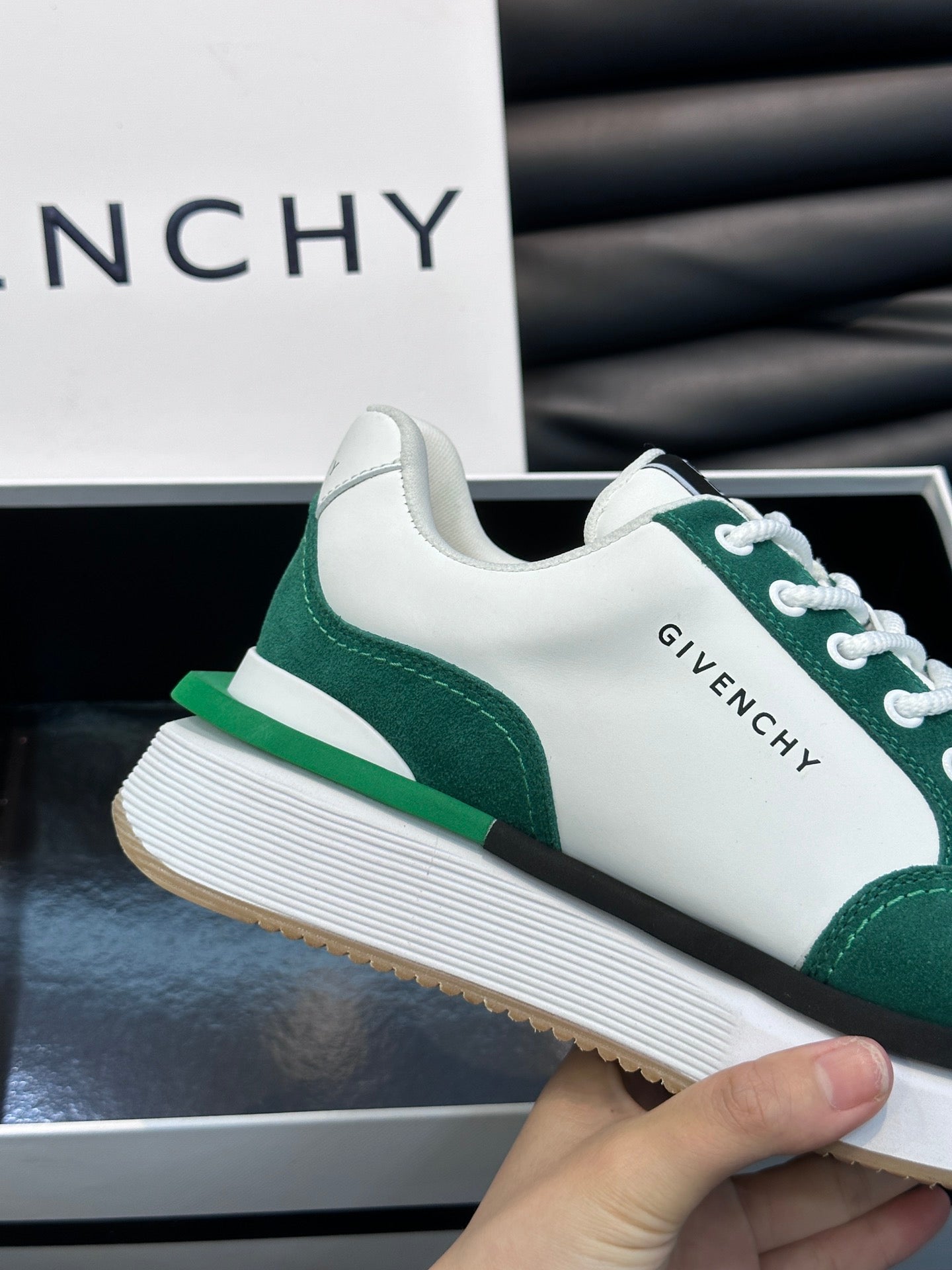 GVC Green and White Sneakers-020 - sneakerhillcom