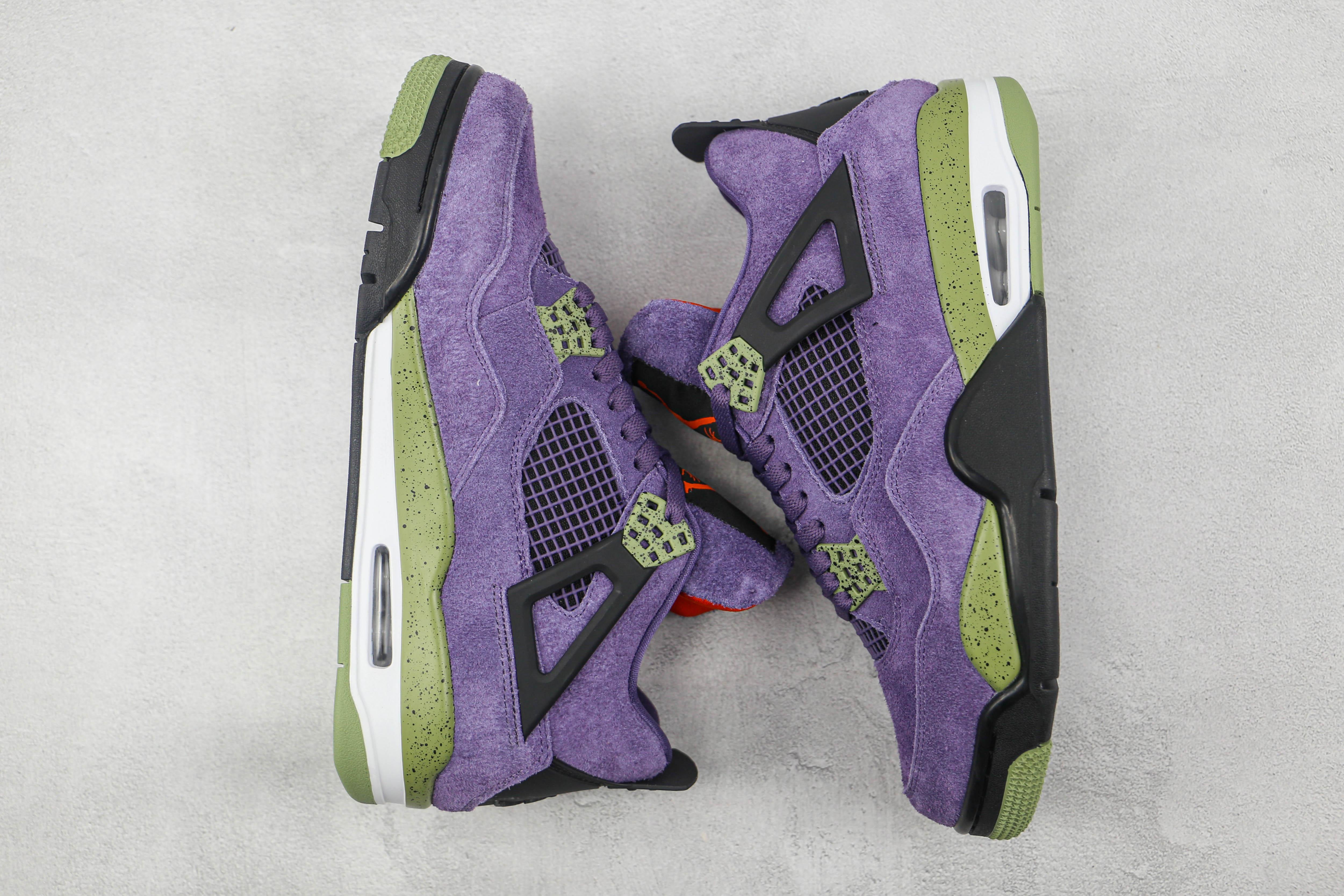 Custom Air Jordan 4 Retro Canyon Purple AJ4 Outblack