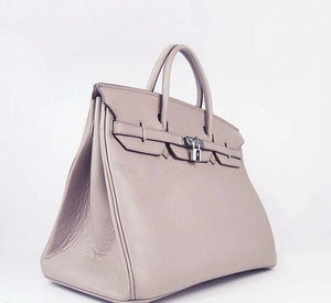 Birkin 35cm Togo Leather Handbags 6099 Grey Silver Kilta bags