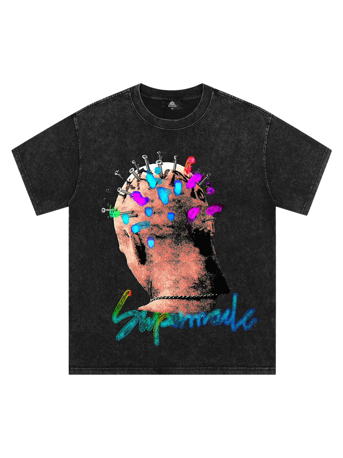 Sneakerhill Street Artistic Painted Portrait T-shirt SP240904FT77