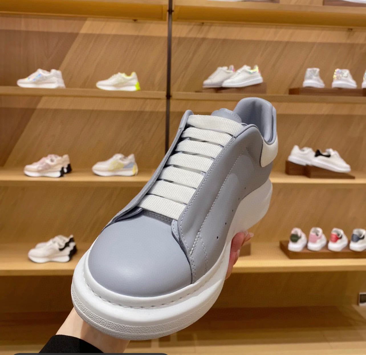 ALMC Oversized Grey Sneakers-38 - sneakerhillcom