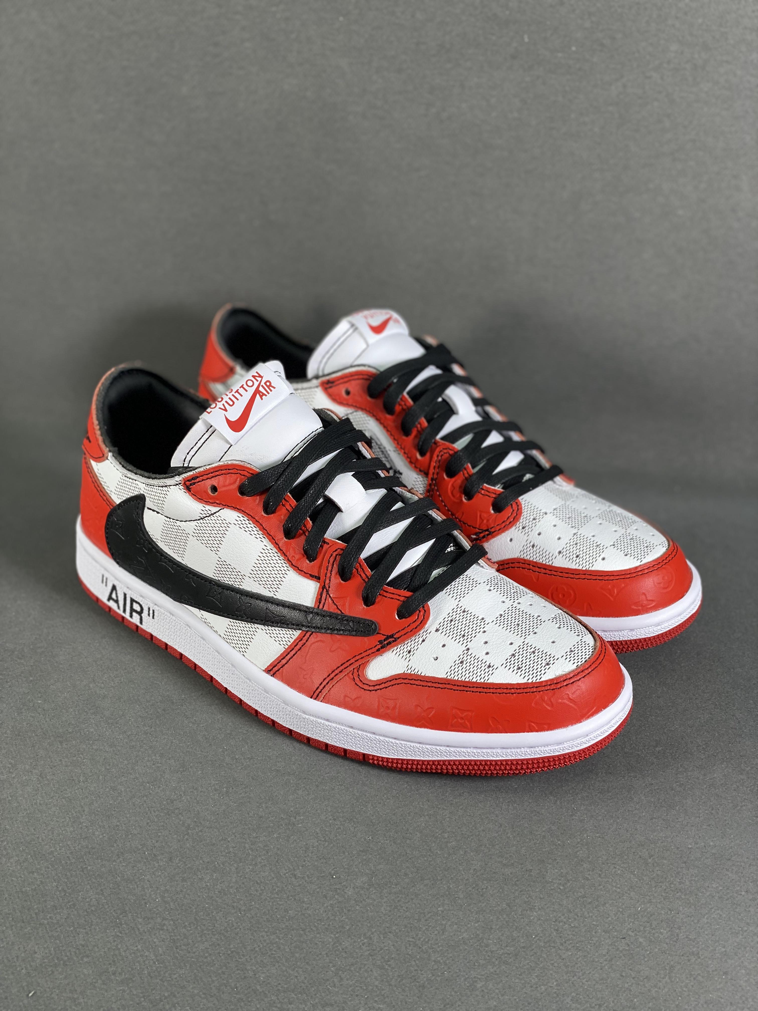 Custom Air Jordan 1 Low x Off-White x Travis Scott  DZ2403 006 - sneakerlandnet