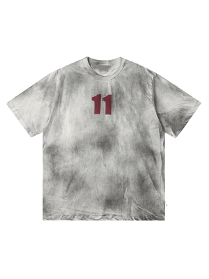 Sneakerhill Washed Print 11 Street Rap T-Shirt SP240704IJP6