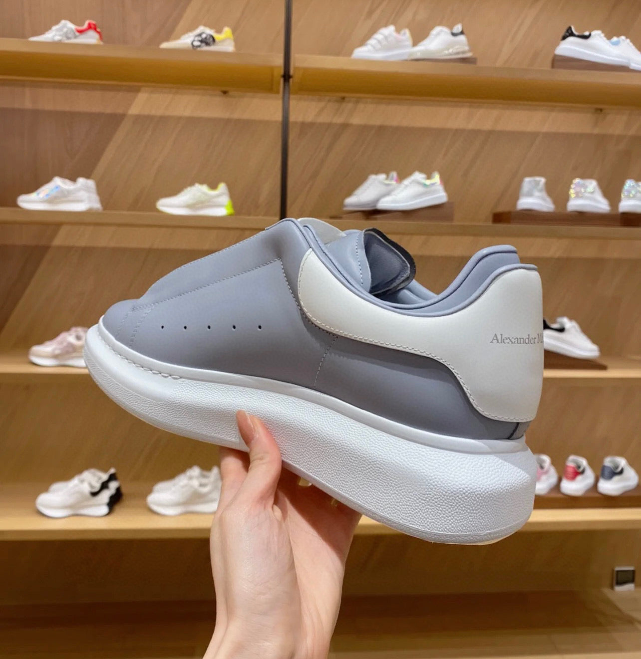 ALMC Oversized Grey Sneakers-38 - sneakerhillcom