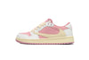 Custom Travis Scott x Air Jordan 1 Low OG White Pink sneakerland