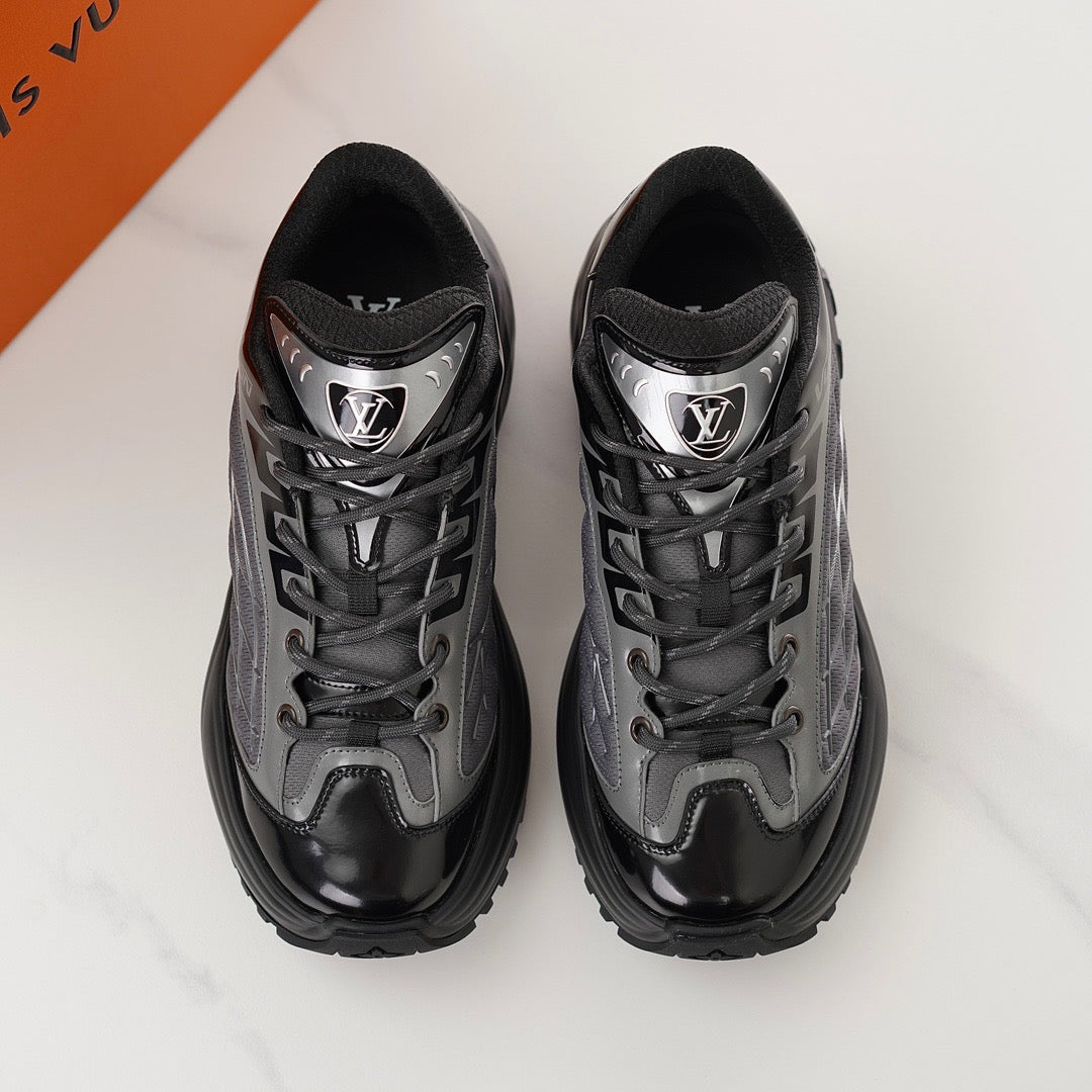 LUV Discovery Lace Up Black Sneakers-102 - sneakerhillcom