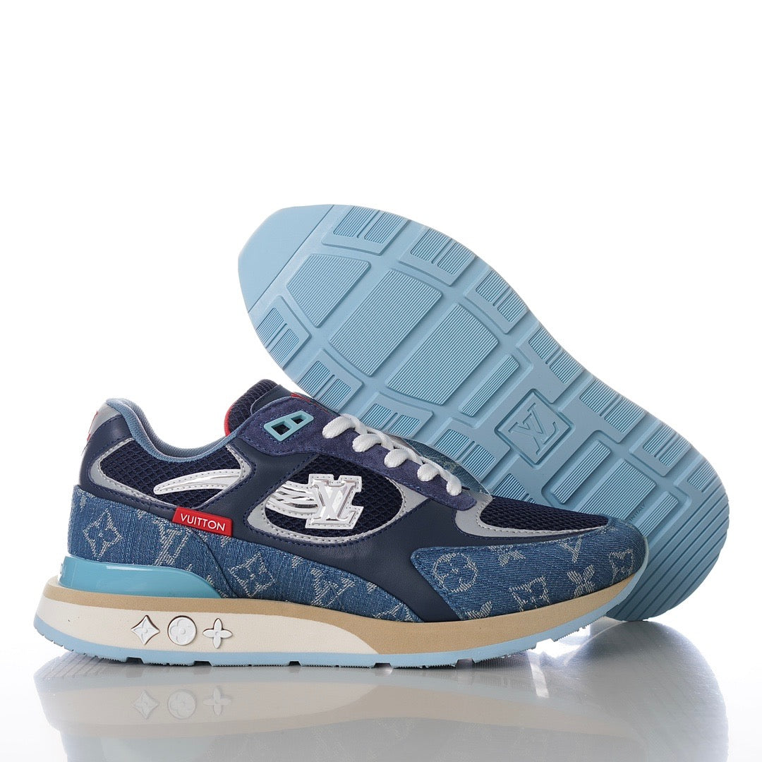 LUV Run Away Monogram denim Sneakers-110 - sneakerhillcom