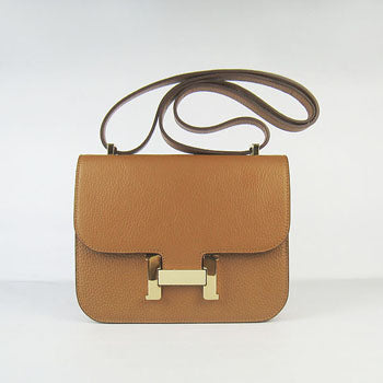 Constance Cowskin Leather Bag H017 light coffee golden Kilta bags