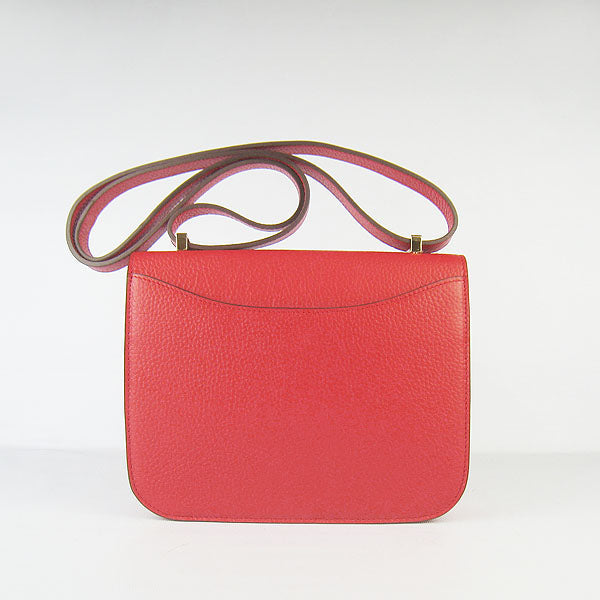 Constance Cowskin Leather Bag H017 red golden Kilta bags