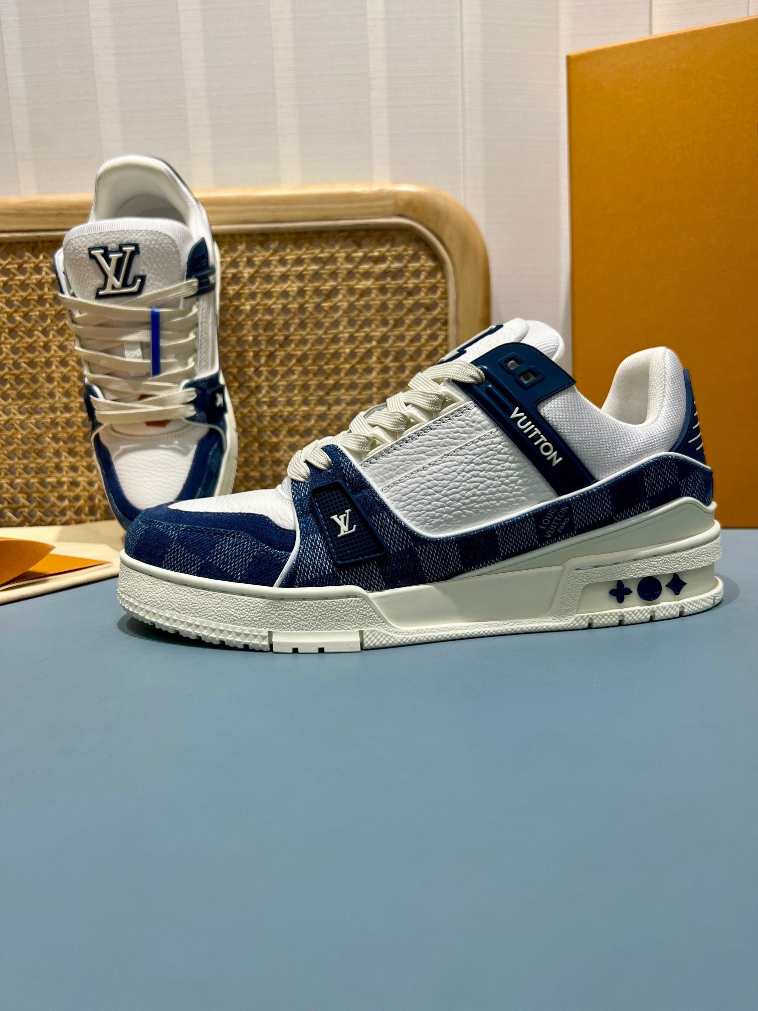 LUV Maxi Thick Blue Trainer Sneakers-073 - sneakerhillcom