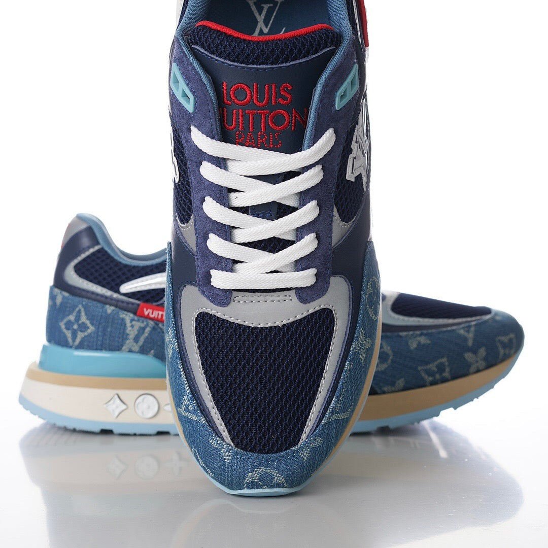 LUV Run Away Monogram denim Sneakers-110 - sneakerhillcom