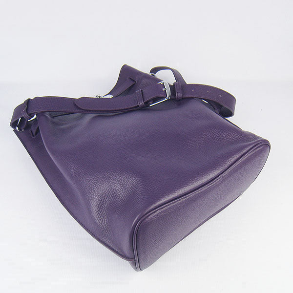 Nappa Leather Shoulder Bag H2804 purple Silver Kilta bags