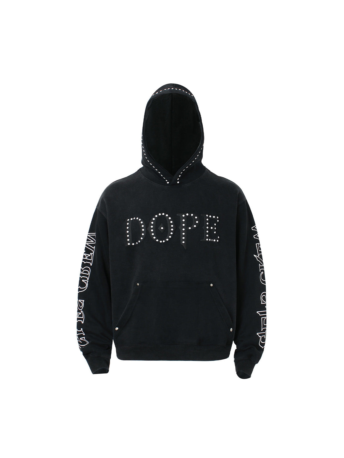 Sneakerhill Rivet-adorned Graphic Hoodies SP240912QN8D