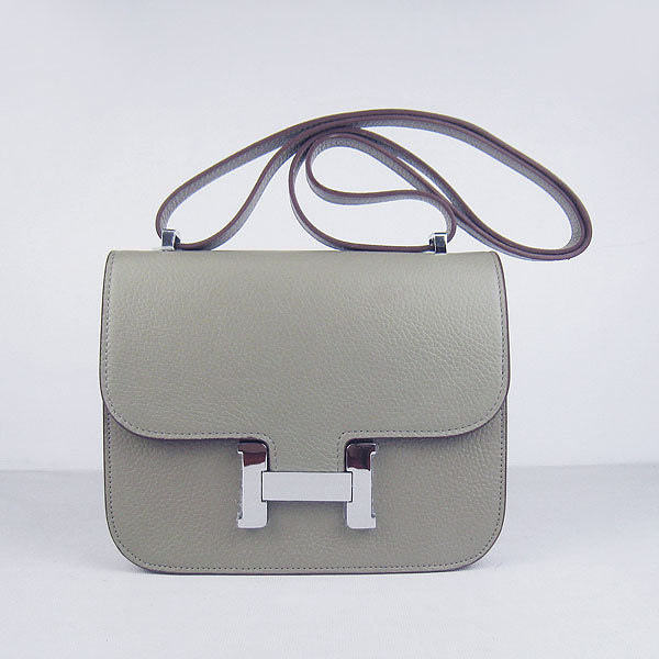 Constance Cowskin Leather Bag H017 Khaki silver Kilta bags