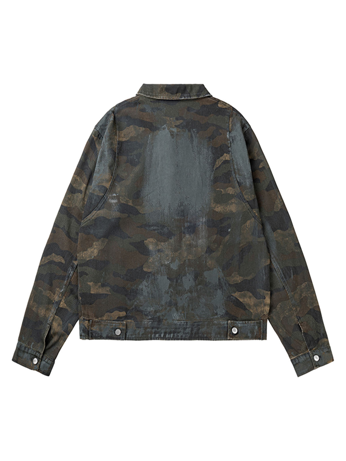 Sneakerhill Mud-dyed Distressed Camouflage Jacket - sneakerhillcom