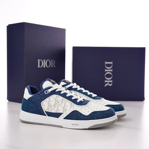 DOR B27 Low-Top Blue and White Sneakers-119 - sneakerhillcom