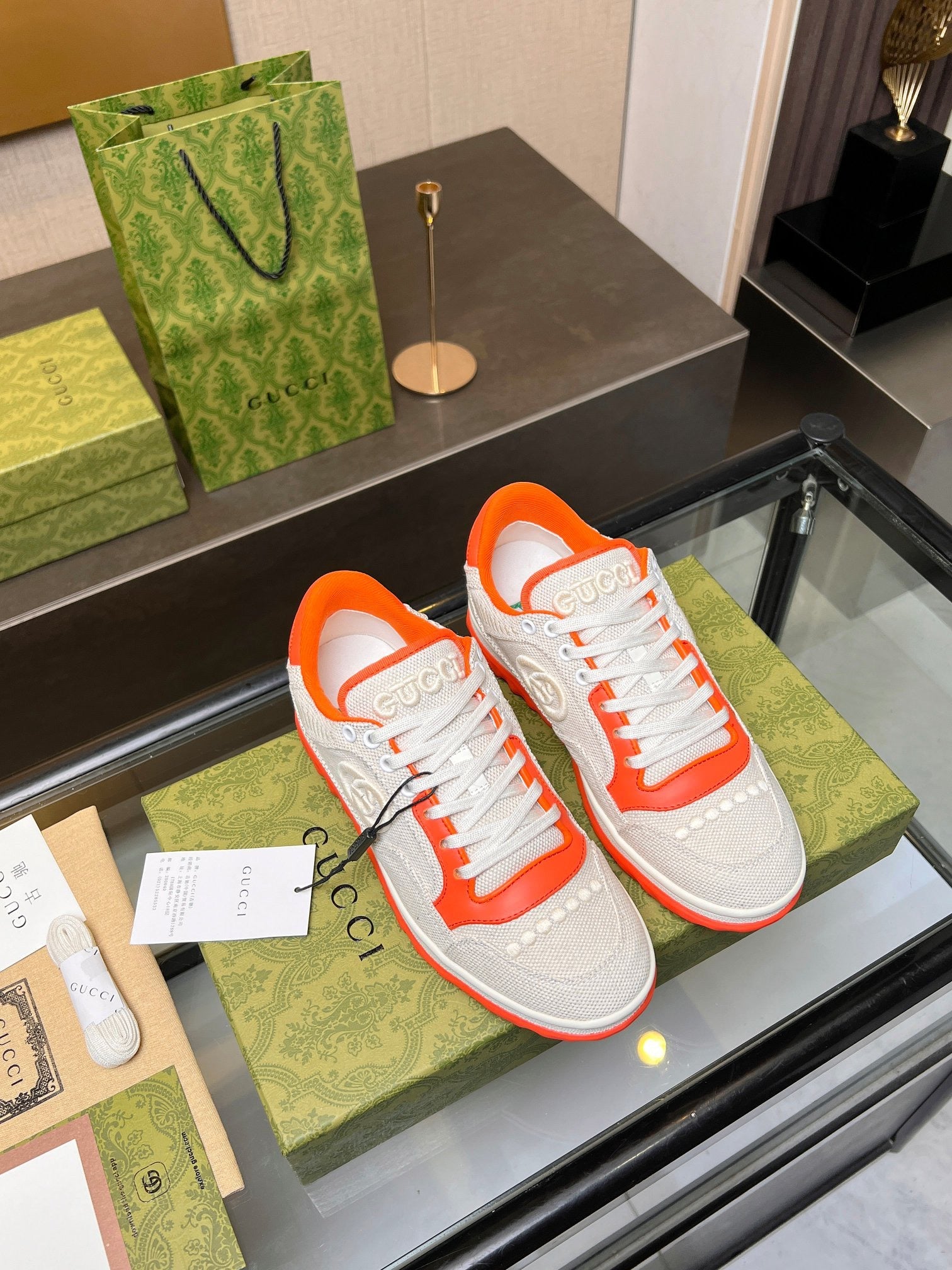 GCI Orange and White MAC80 Sneakers-042 - sneakerhillcom