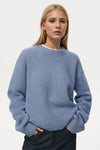 Basic Bae Round Neck Dropped Shoulder Sweater Trendsi