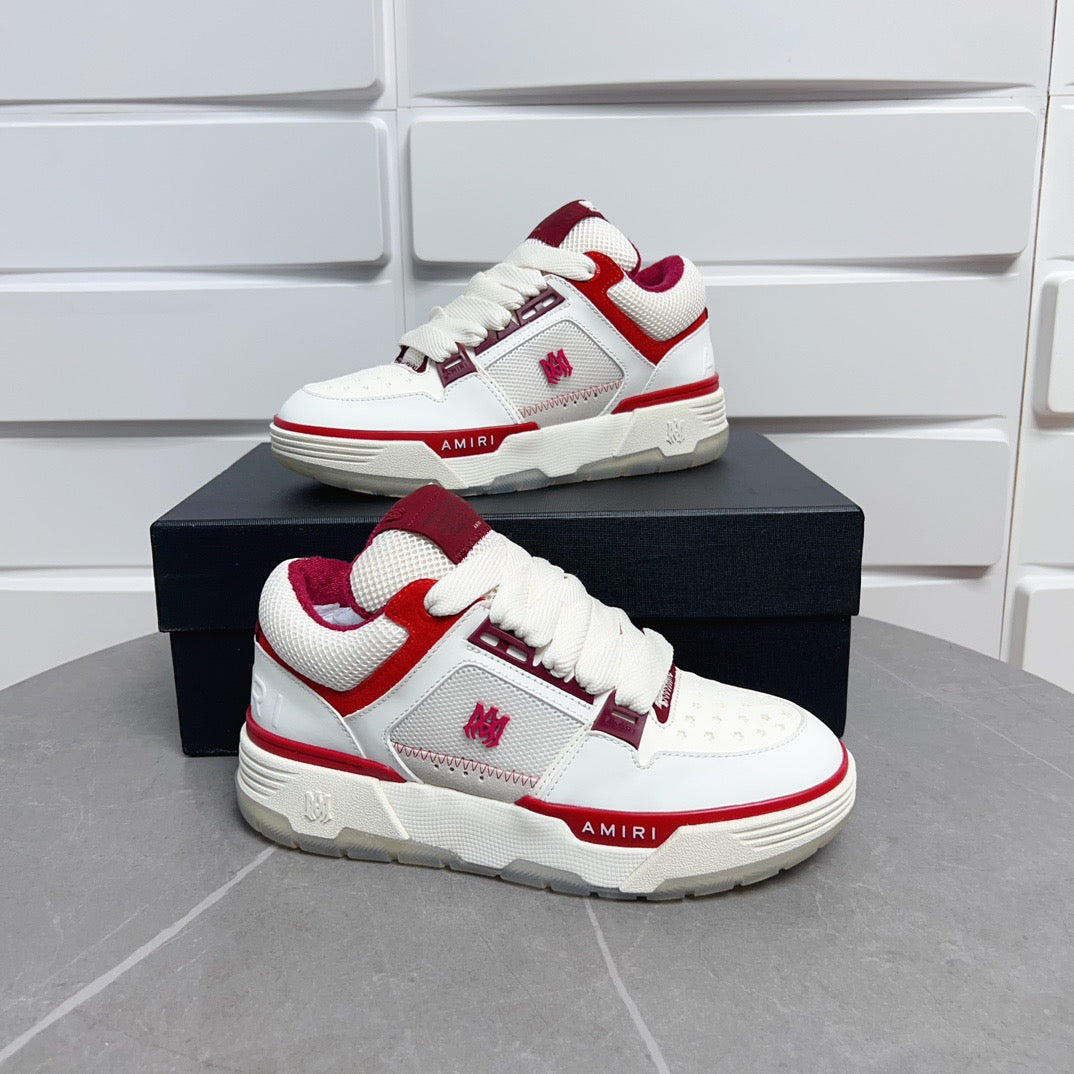 AMR MA-1  White and Red Sneakers-133 - sneakerhillcom