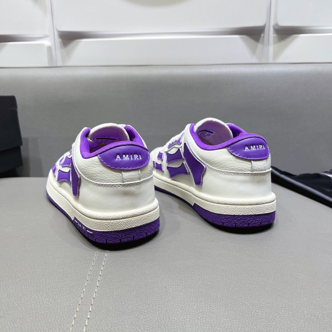 AMR Skel Top Low Purple and White Sneakers-153 - sneakerhillcom