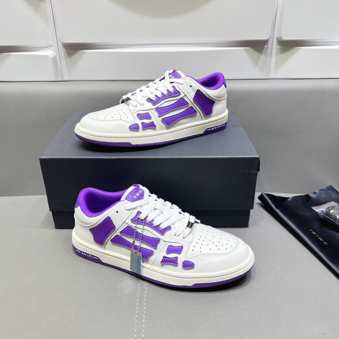 AMR Skel Top Low Purple and White Sneakers-153 - sneakerhillcom