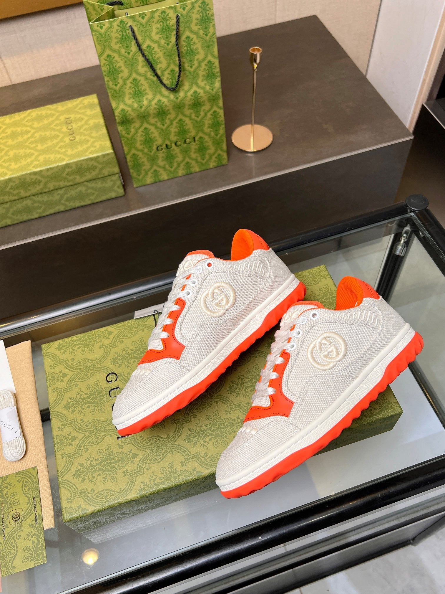 GCI Orange and White MAC80 Sneakers-042 - sneakerhillcom