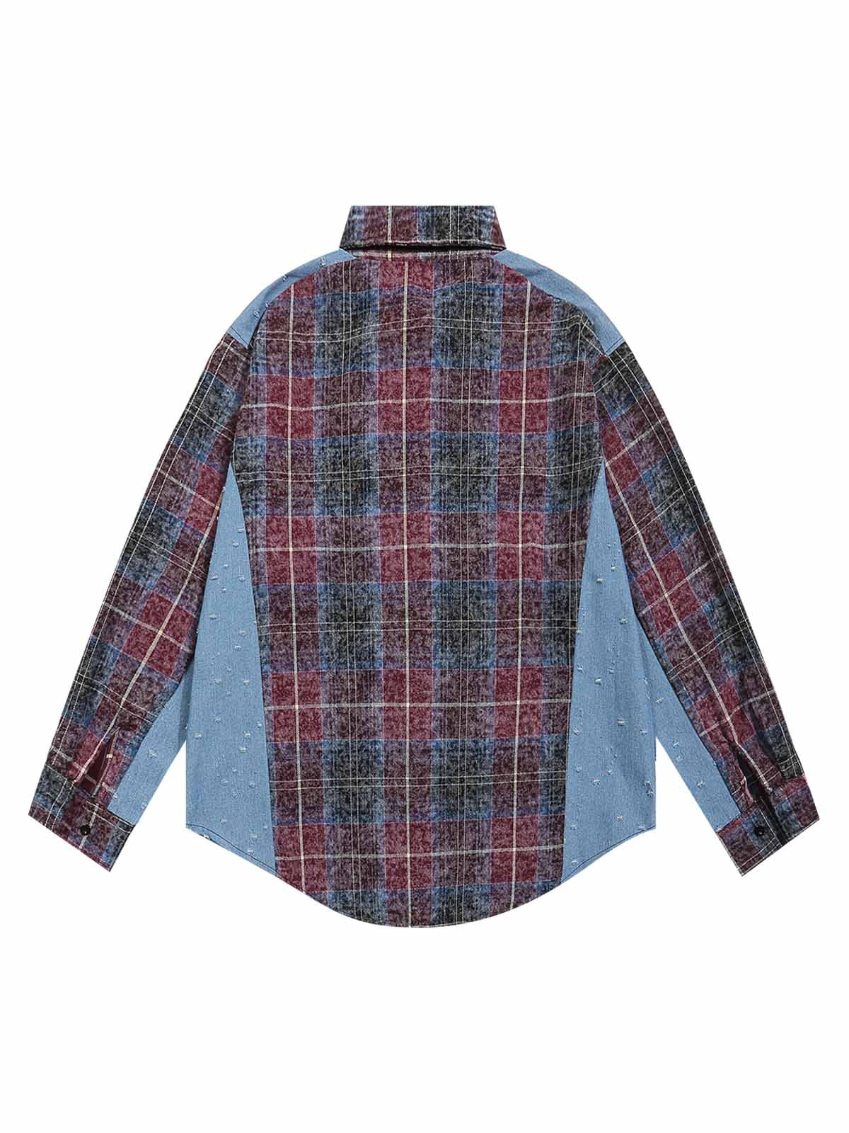 Sneakerhill High Street Ripped Patchwork Shirt SP240905SMSJ