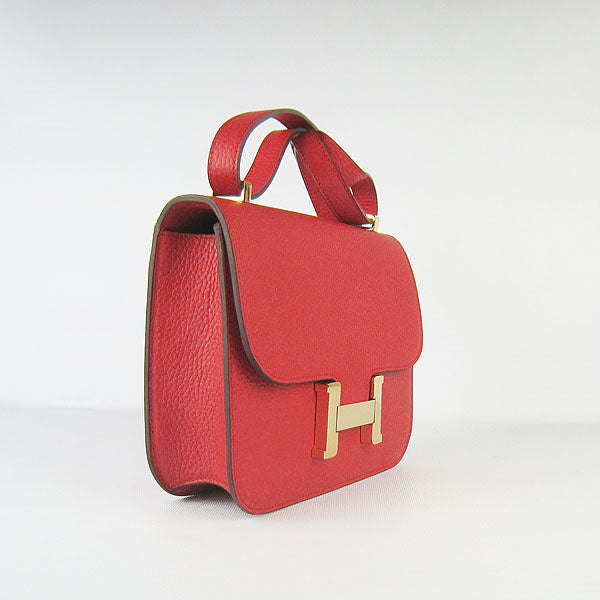 Constance Cowskin Leather Bag H017 red golden Kilta bags